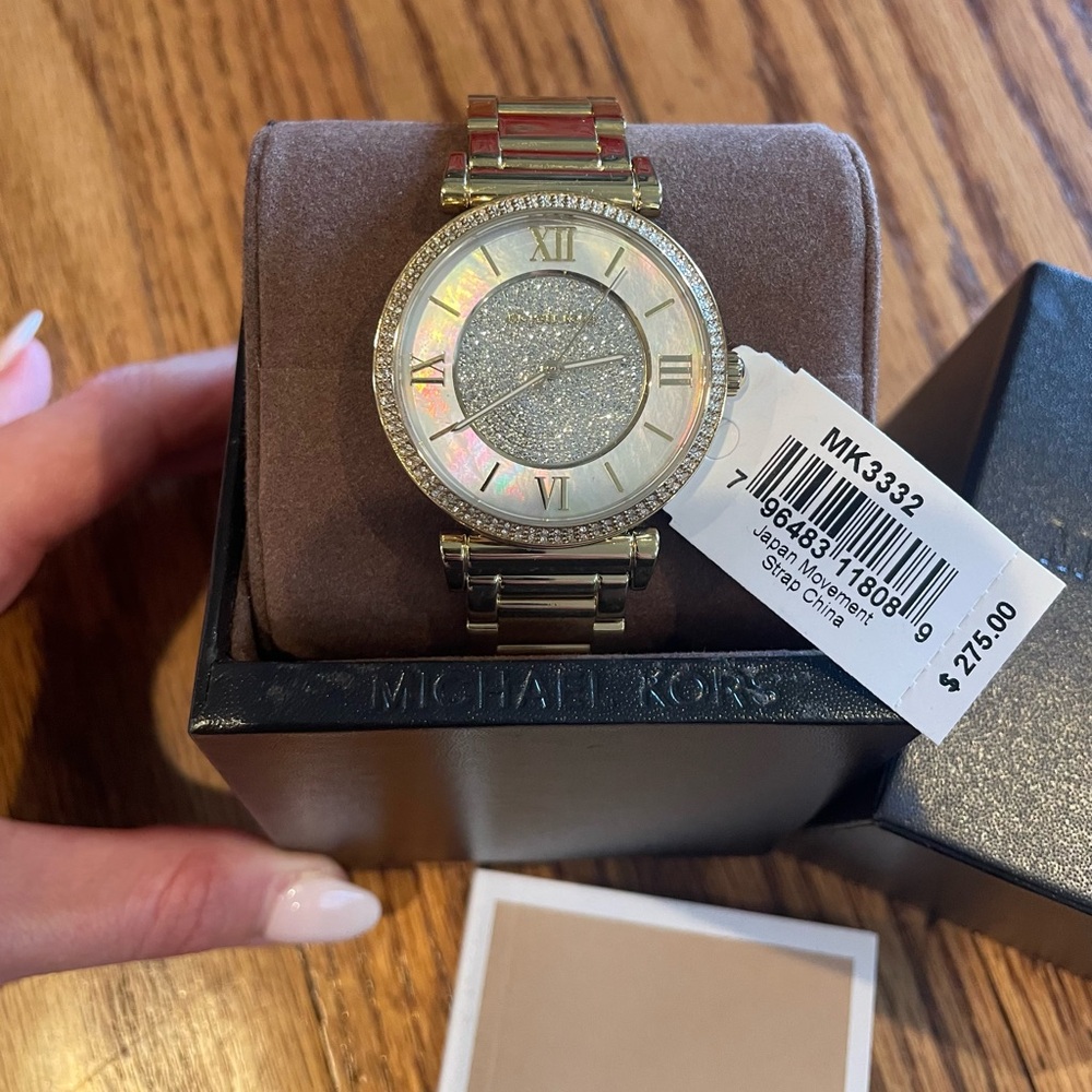 Michael Kors women’s 38mm Catlin watch. MK3332
